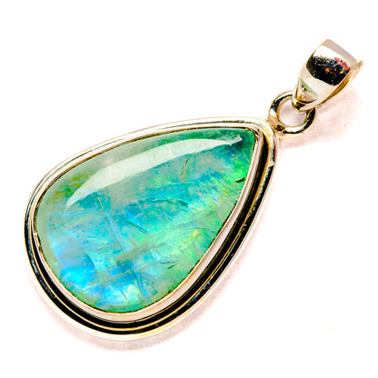 Green Moonstone Pendants handcrafted by Ana Silver Co - PD34603 - Photo 2