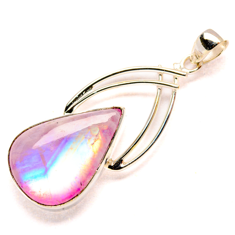 Pink Moonstone Pendants handcrafted by Ana Silver Co - PD34607 - Photo 2