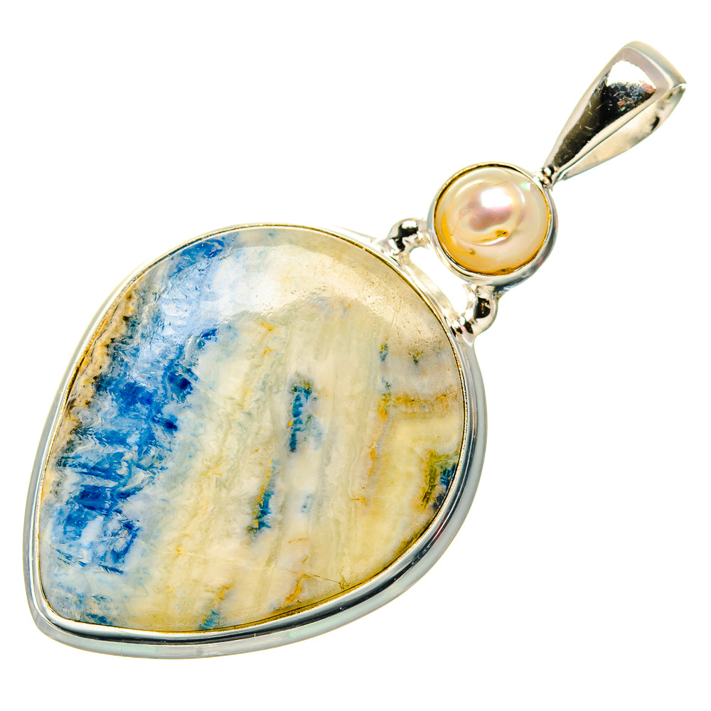 Blue Scheelite Pendants handcrafted by Ana Silver Co - PD34613 - Photo 2