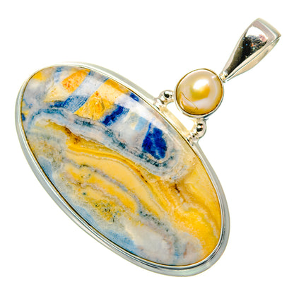 Blue Scheelite Pendants handcrafted by Ana Silver Co - PD34616 - Photo 2