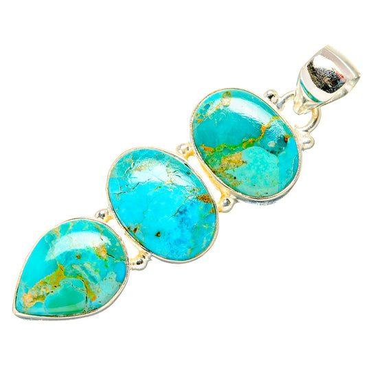 Chrysocolla Pendants handcrafted by Ana Silver Co - PD34618 - Photo 2