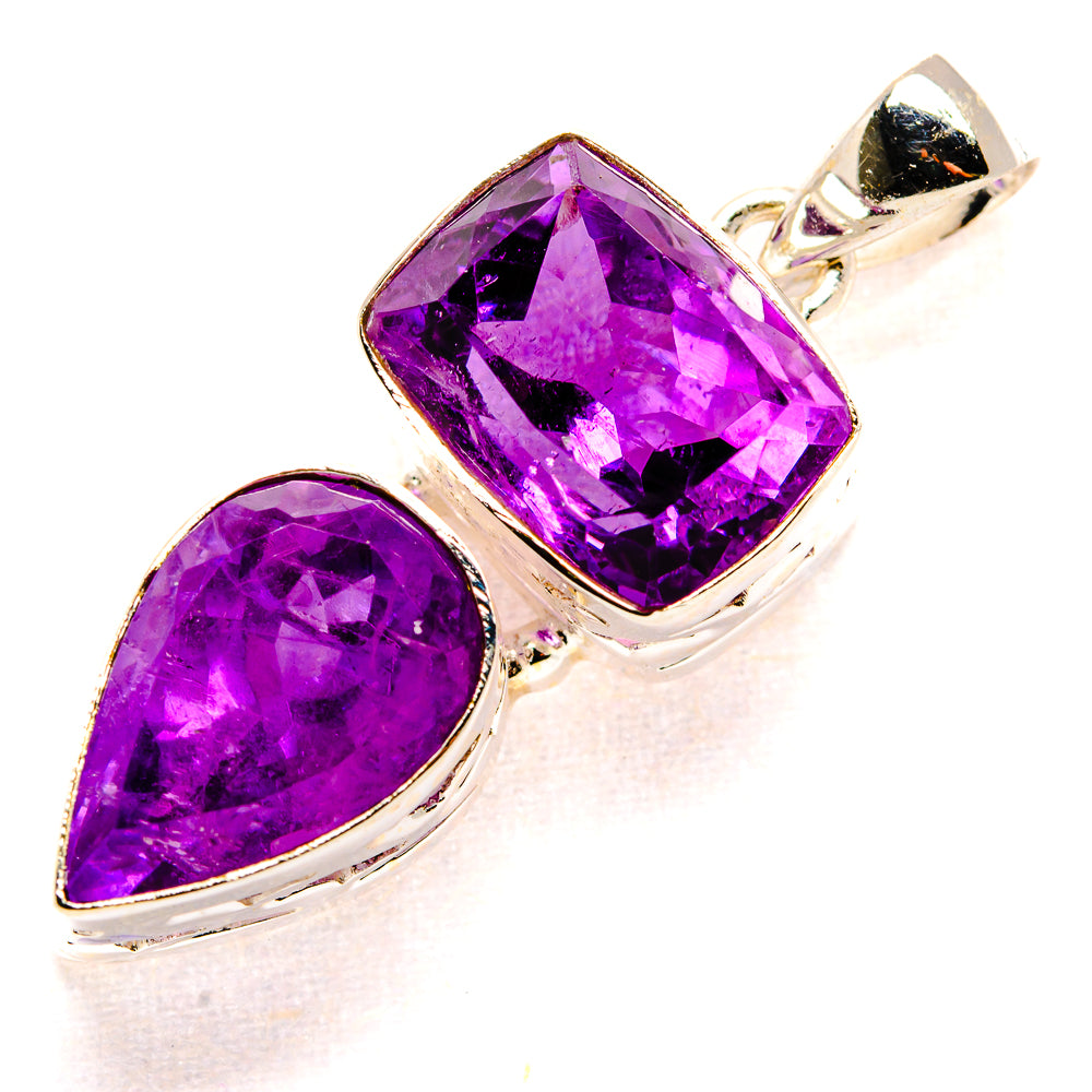 Amethyst Pendants handcrafted by Ana Silver Co - PD34620 - Photo 2