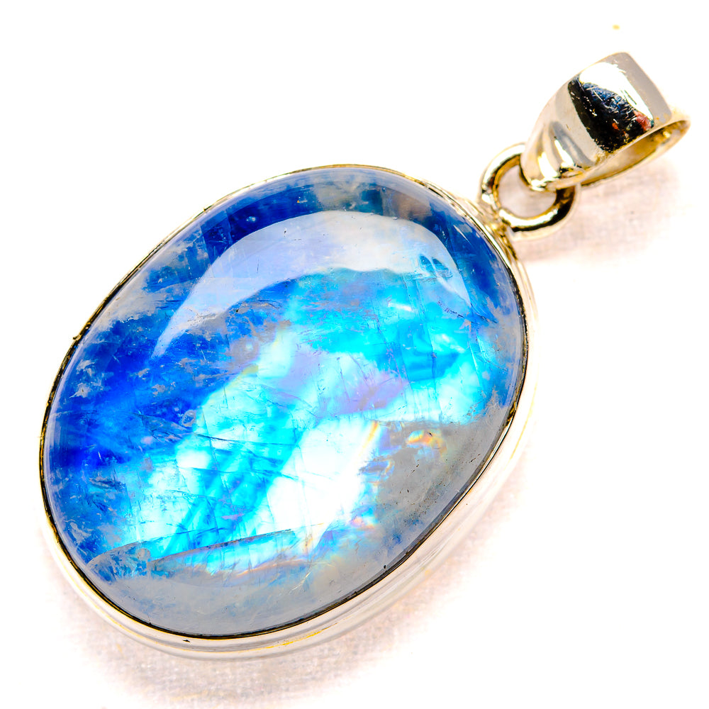 Rainbow Moonstone Pendants handcrafted by Ana Silver Co - PD34627 - Photo 2