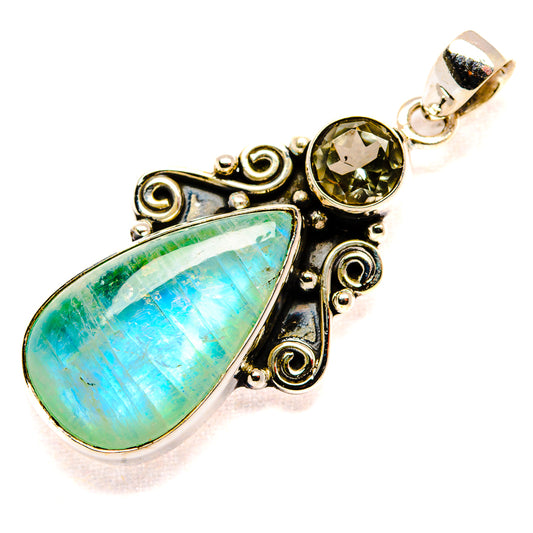 Green Moonstone Pendants handcrafted by Ana Silver Co - PD34633 - Photo 2