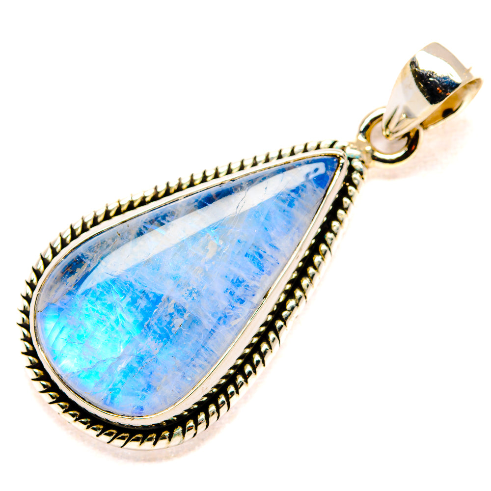 Rainbow Moonstone Pendants handcrafted by Ana Silver Co - PD34647 - Photo 2