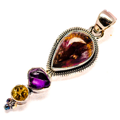 Cacoxenite Amethyst Super 7 Pendants handcrafted by Ana Silver Co - PD34661 - Photo 2