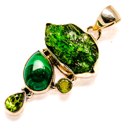 Chrome Diopside Pendants handcrafted by Ana Silver Co - PD34662 - Photo 2