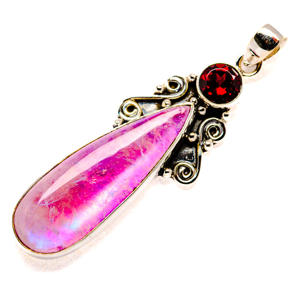 Pink Moonstone Pendants handcrafted by Ana Silver Co - PD34675 - Photo 2