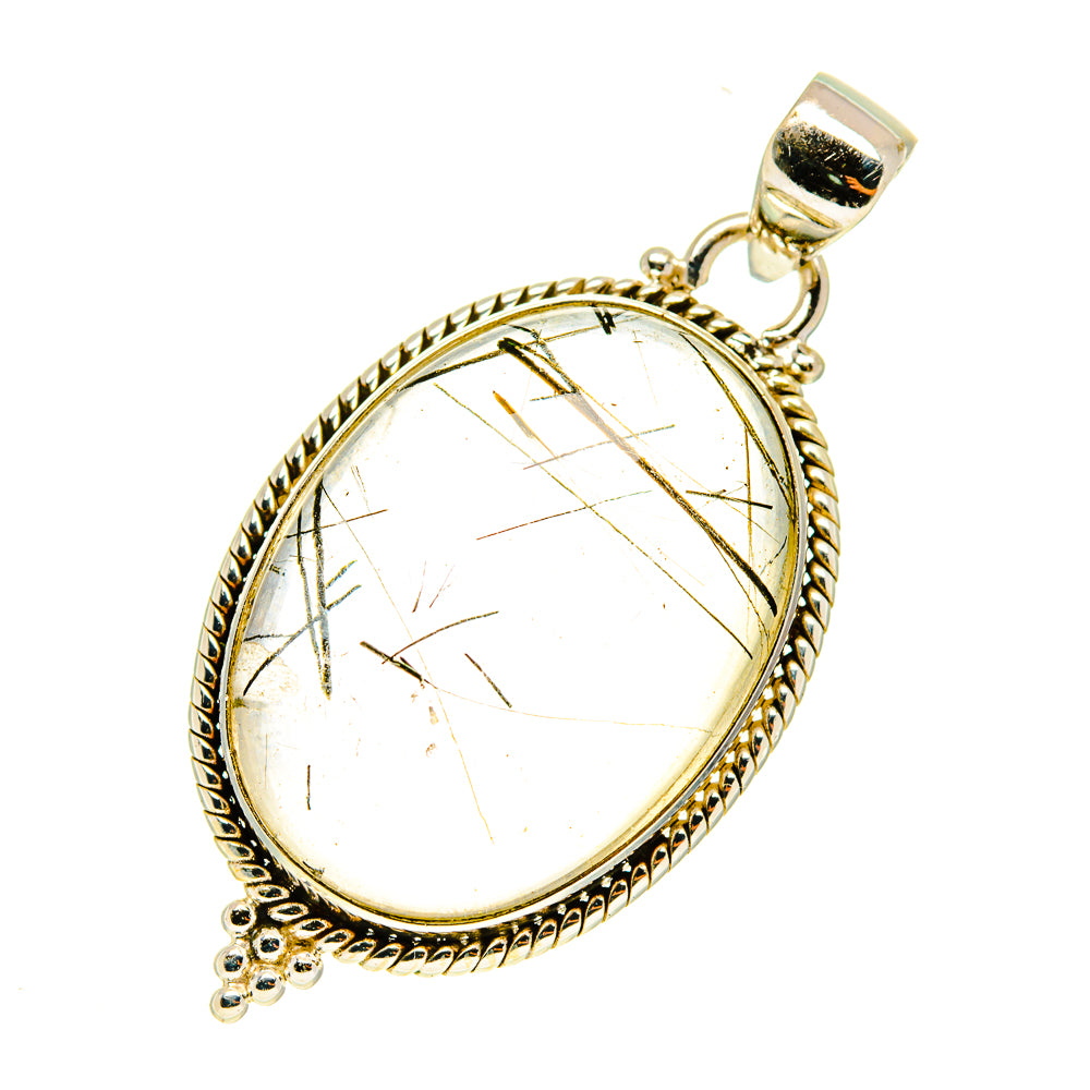 Tourmalinated Quartz Pendants handcrafted by Ana Silver Co - PD3469