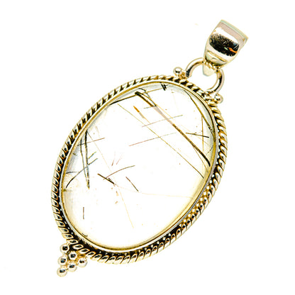 Tourmalinated Quartz Pendants handcrafted by Ana Silver Co - PD3469