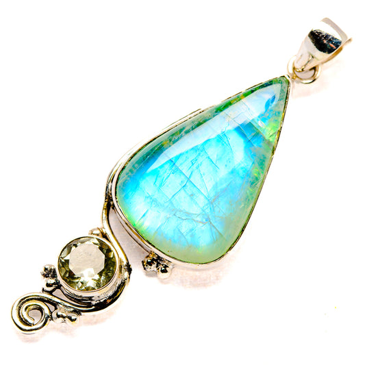 Green Moonstone Pendants handcrafted by Ana Silver Co - PD34694 - Photo 2