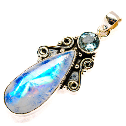 Rainbow Moonstone Pendants handcrafted by Ana Silver Co - PD34700 - Photo 2