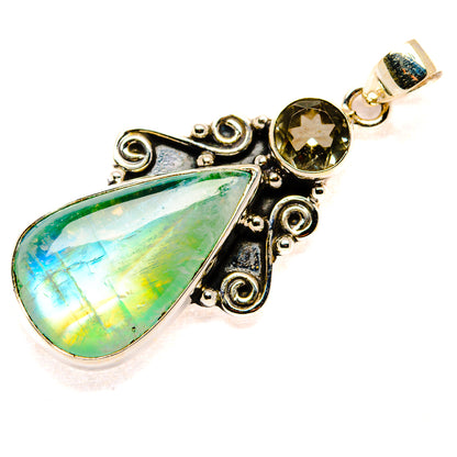 Green Moonstone Pendants handcrafted by Ana Silver Co - PD34706 - Photo 2