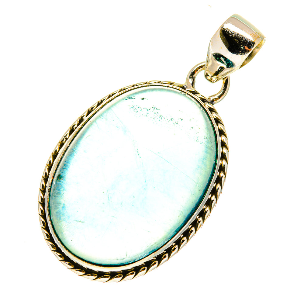 Blue Fluorite Pendants handcrafted by Ana Silver Co - PD3471