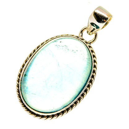 Blue Fluorite Pendants handcrafted by Ana Silver Co - PD3471