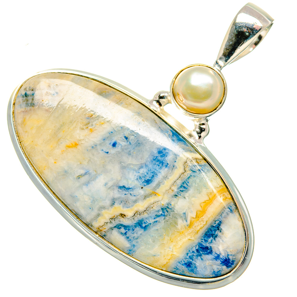 Blue Scheelite Pendants handcrafted by Ana Silver Co - PD34715 - Photo 2