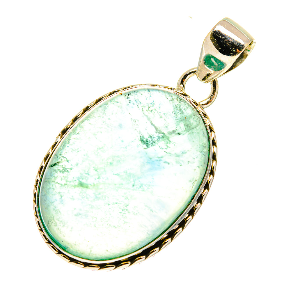 Blue Fluorite Pendants handcrafted by Ana Silver Co - PD3473