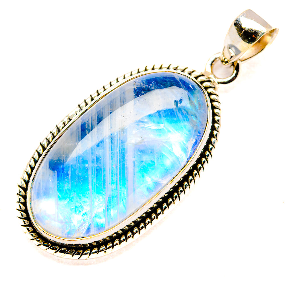 Rainbow Moonstone Pendants handcrafted by Ana Silver Co - PD34733 - Photo 2