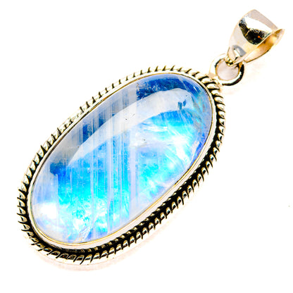 Rainbow Moonstone Pendants handcrafted by Ana Silver Co - PD34733 - Photo 2