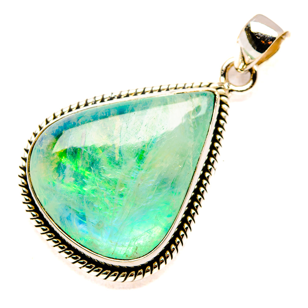 Green Moonstone Pendants handcrafted by Ana Silver Co - PD34739 - Photo 2
