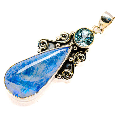 Rainbow Moonstone Pendants handcrafted by Ana Silver Co - PD34748 - Photo 2