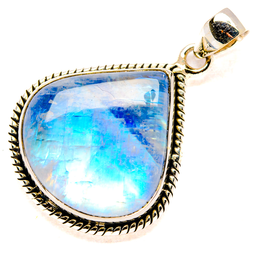 Rainbow Moonstone Pendants handcrafted by Ana Silver Co - PD34750 - Photo 2