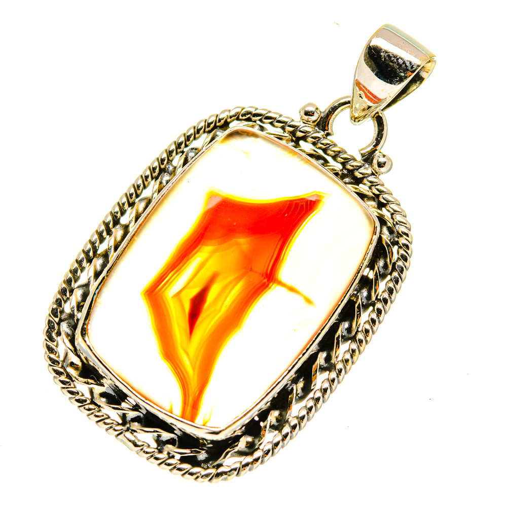 Botswana Agate Pendants handcrafted by Ana Silver Co - PD3476