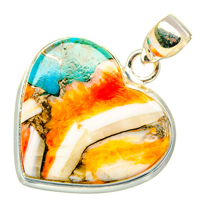 Spiny Oyster Turquoise Pendants handcrafted by Ana Silver Co - PD34763 - Photo 2