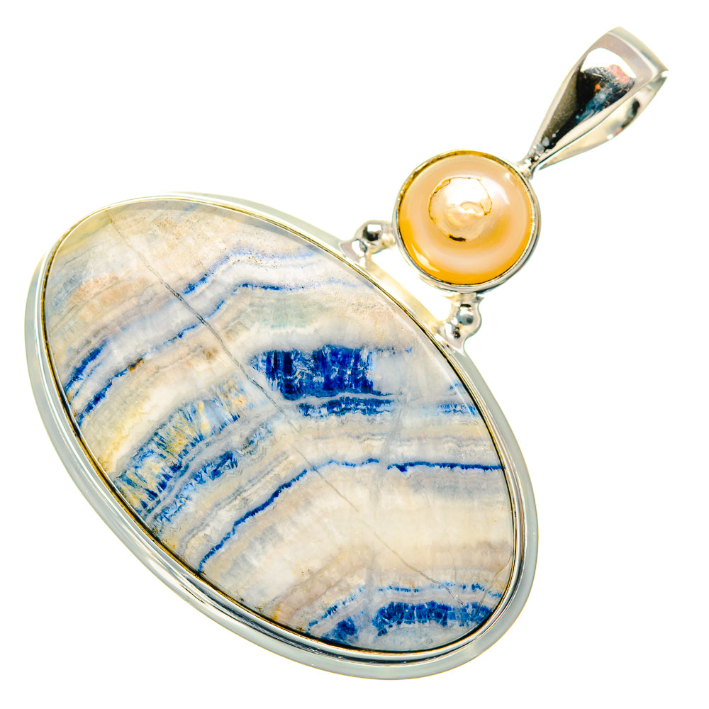 Blue Scheelite Pendants handcrafted by Ana Silver Co - PD34765 - Photo 2
