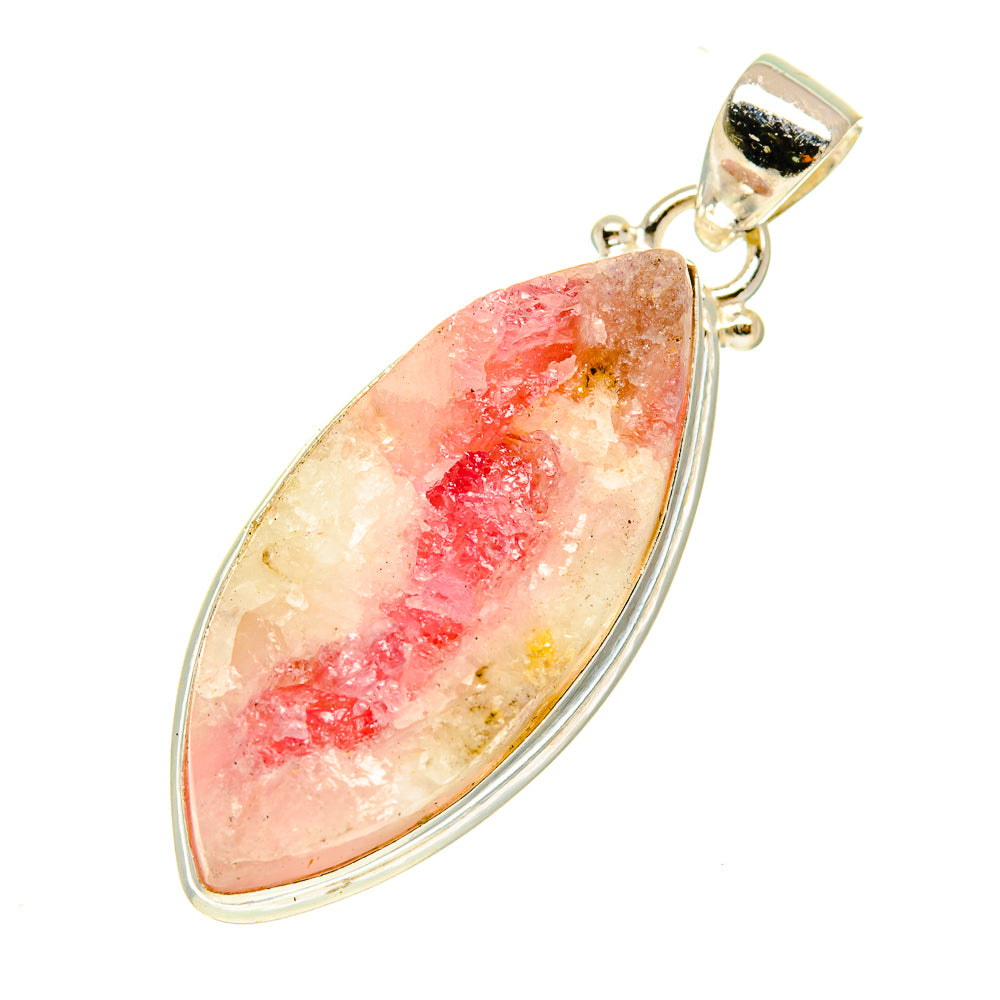 Cobalto Calcite Druzy Pendants handcrafted by Ana Silver Co - PD3478