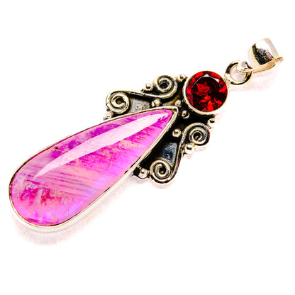 Pink Moonstone Pendants handcrafted by Ana Silver Co - PD34797 - Photo 2