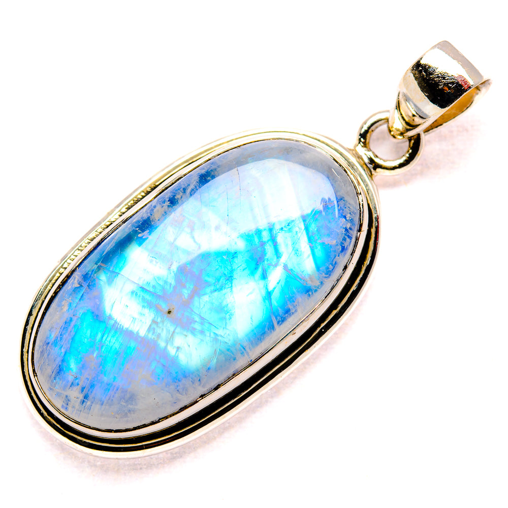 Rainbow Moonstone Pendants handcrafted by Ana Silver Co - PD34802 - Photo 2