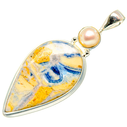 Blue Scheelite Pendants handcrafted by Ana Silver Co - PD34813 - Photo 2