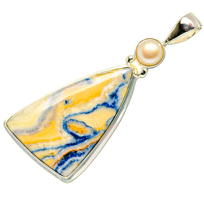 Blue Scheelite Pendants handcrafted by Ana Silver Co - PD34814 - Photo 2