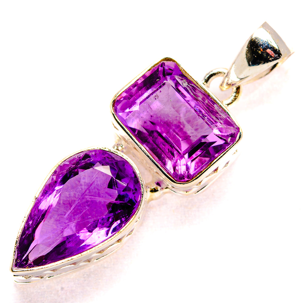Amethyst Pendants handcrafted by Ana Silver Co - PD34846 - Photo 2