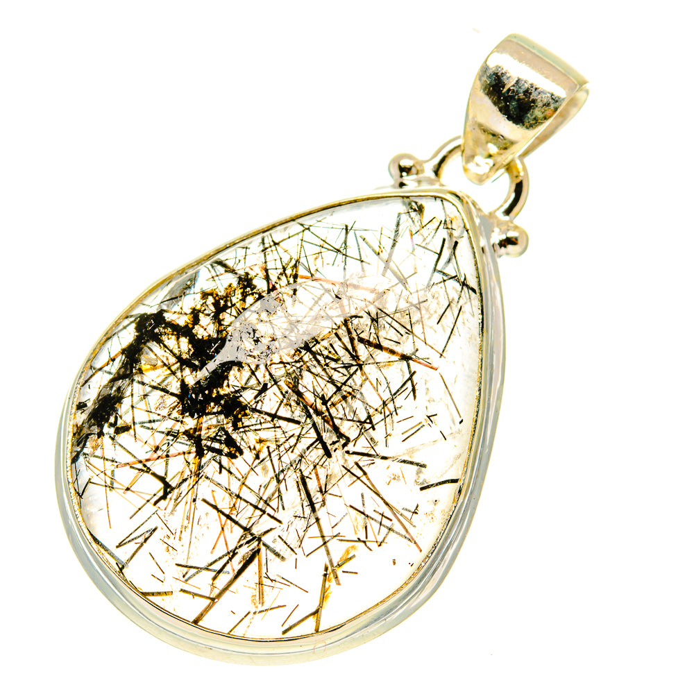 Tourmalinated Quartz Pendants handcrafted by Ana Silver Co - PD3485