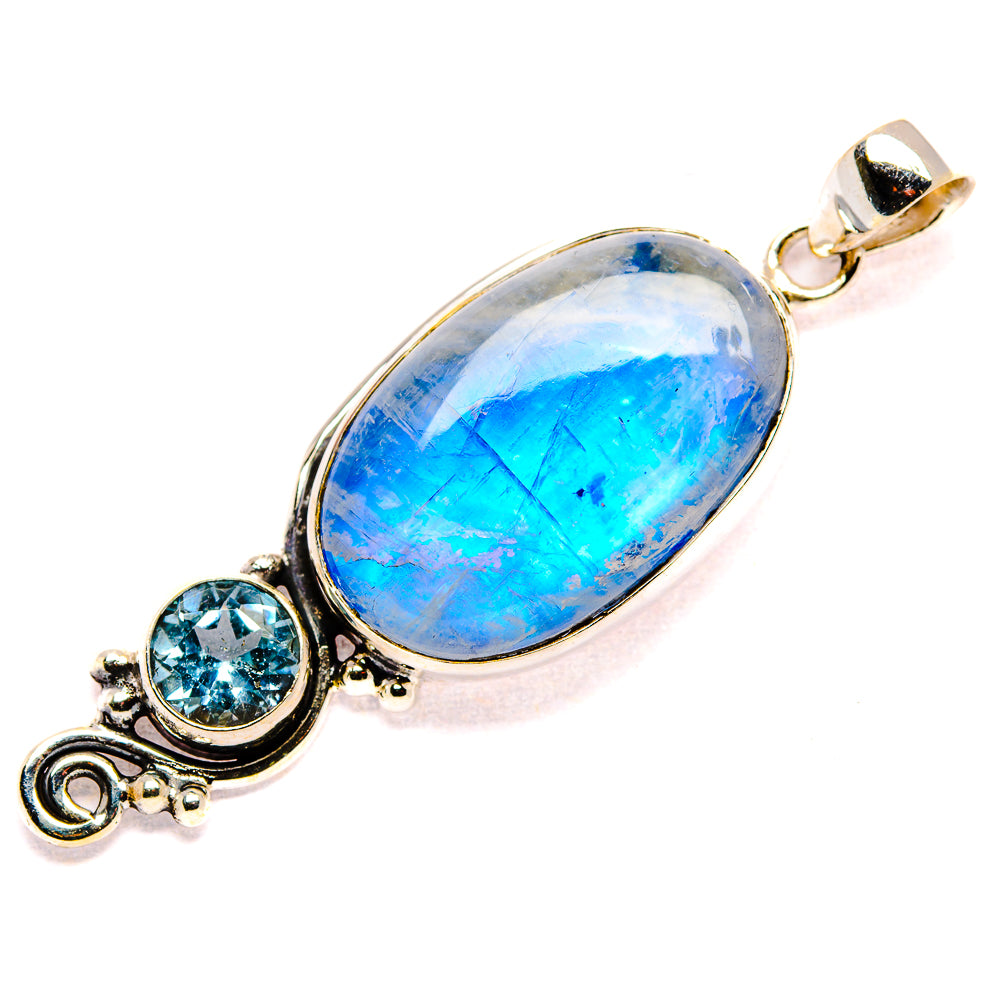 Rainbow Moonstone Pendants handcrafted by Ana Silver Co - PD34851 - Photo 2