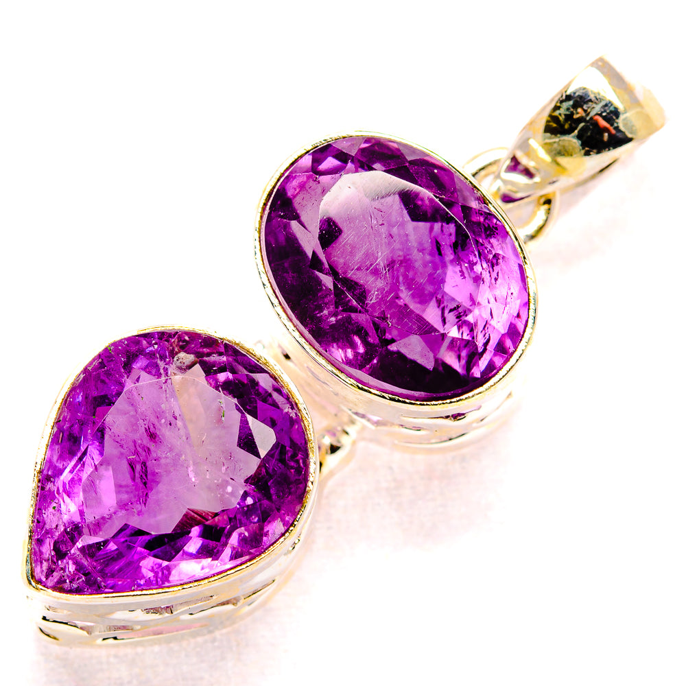 Amethyst Pendants handcrafted by Ana Silver Co - PD34853 - Photo 2