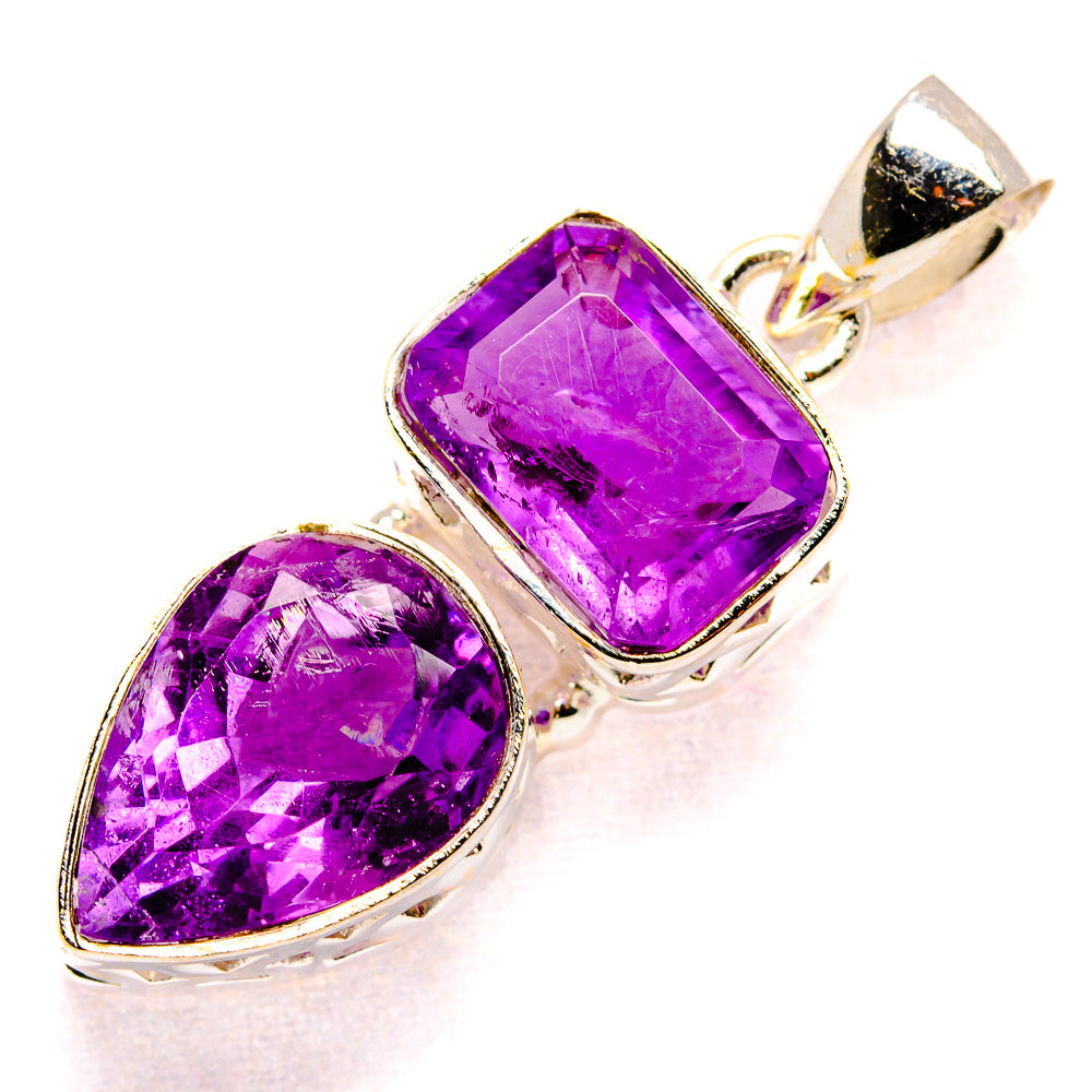 Amethyst Pendants handcrafted by Ana Silver Co - PD34855 - Photo 2