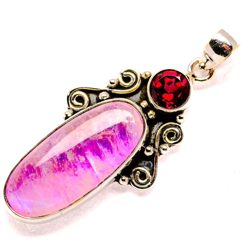 Pink Moonstone Pendants handcrafted by Ana Silver Co - PD34858 - Photo 2