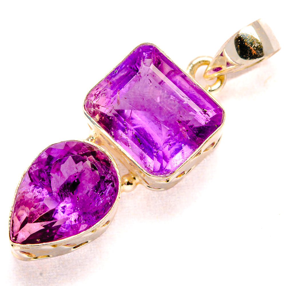 Amethyst Pendants handcrafted by Ana Silver Co - PD34861 - Photo 2