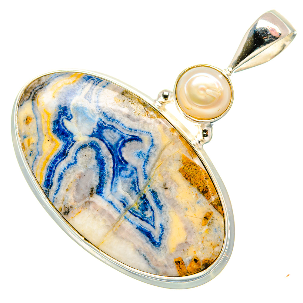 Blue Scheelite Pendants handcrafted by Ana Silver Co - PD34876 - Photo 2