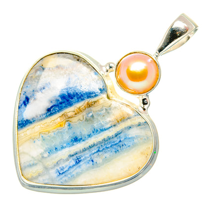 Blue Scheelite Pendants handcrafted by Ana Silver Co - PD34882 - Photo 2