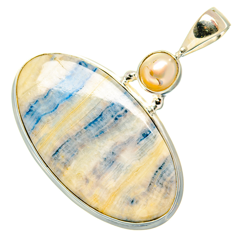Blue Scheelite Pendants handcrafted by Ana Silver Co - PD34884 - Photo 2