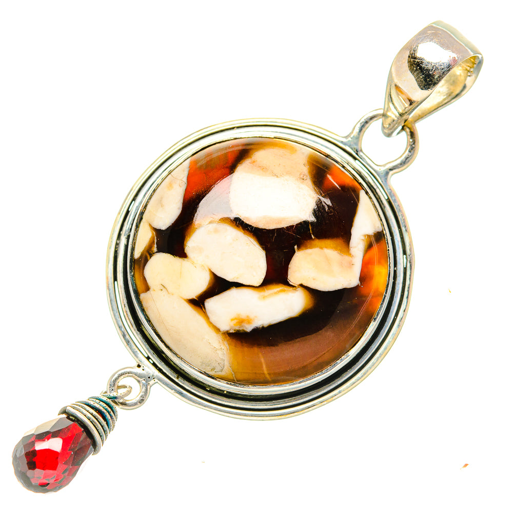 Peanut Wood Jasper Pendants handcrafted by Ana Silver Co - PD34887 - Photo 2