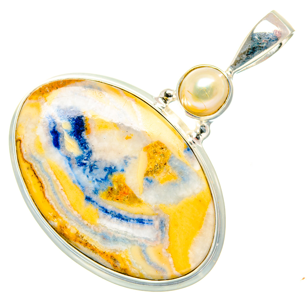 Blue Scheelite Pendants handcrafted by Ana Silver Co - PD34890 - Photo 2