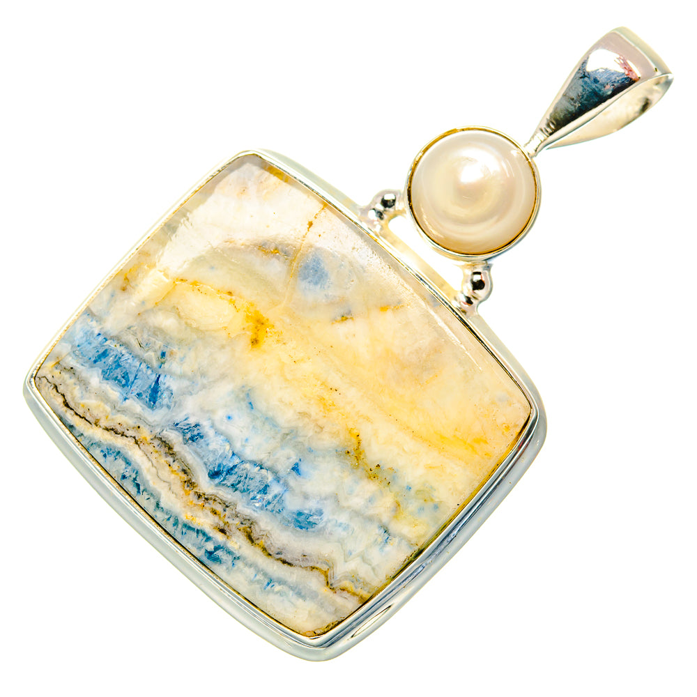 Blue Scheelite Pendants handcrafted by Ana Silver Co - PD34894 - Photo 2