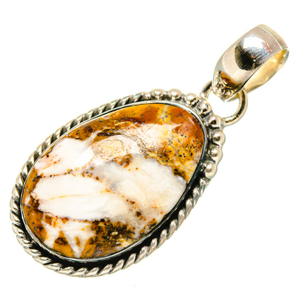 Peanut Wood Jasper Pendants handcrafted by Ana Silver Co - PD34899 - Photo 2