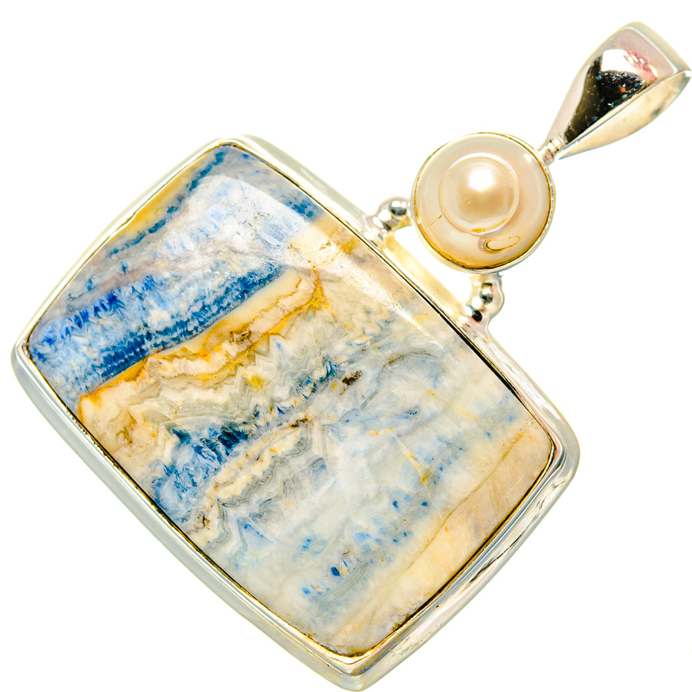 Blue Scheelite Pendants handcrafted by Ana Silver Co - PD34903 - Photo 2