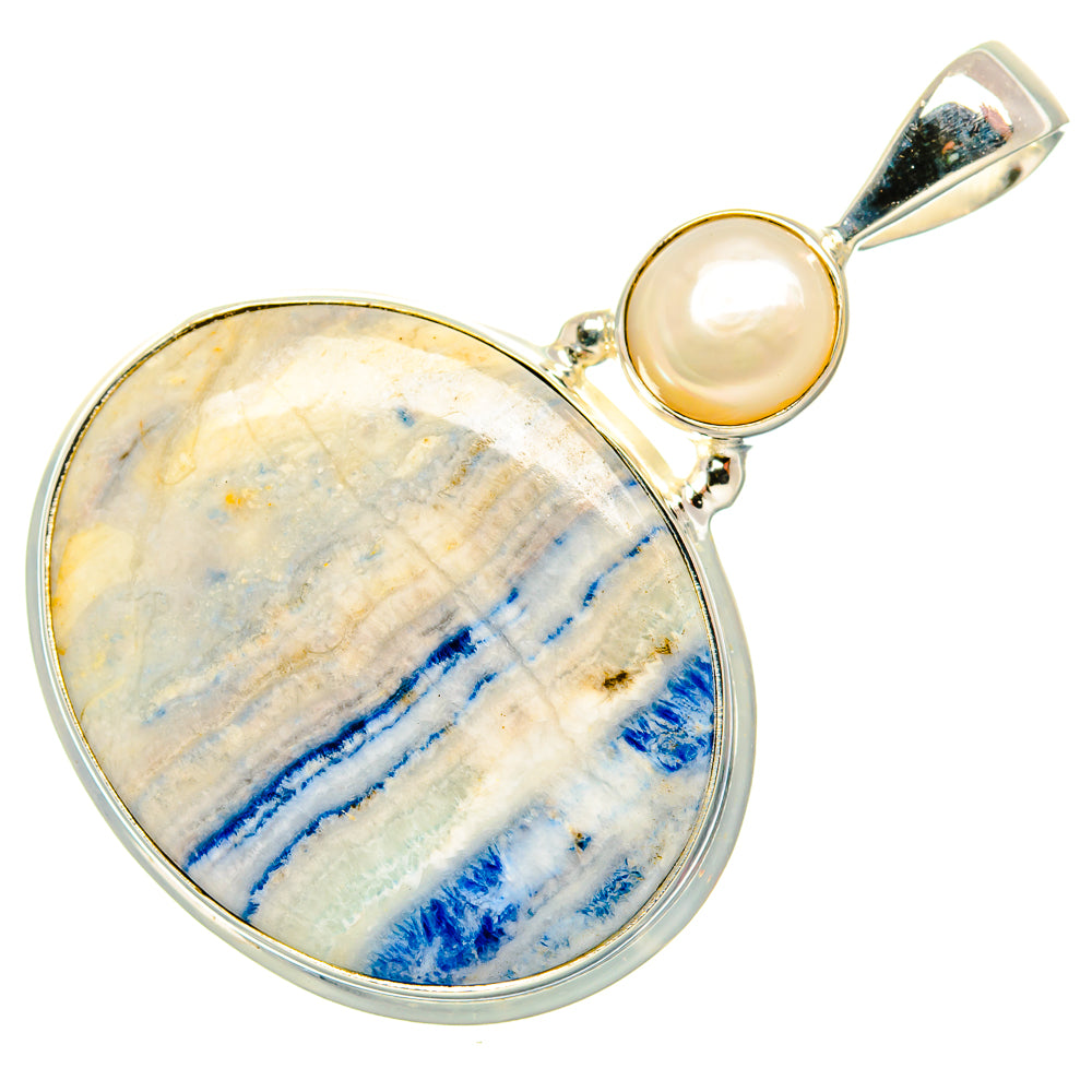 Blue Scheelite Pendants handcrafted by Ana Silver Co - PD34905 - Photo 2